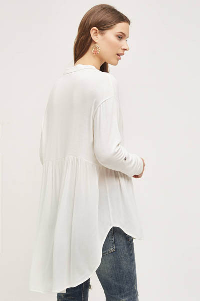 F4591 Polyester Long Sleeve Beach Top